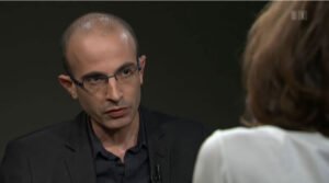 QR pas Transhumanismus 666 WEF Yuval Noah Harari spielt Gott