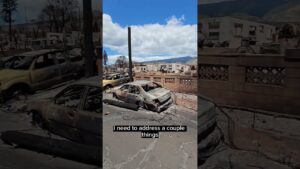 Why did BLUE Items and Vehicles survive the Maui fire?