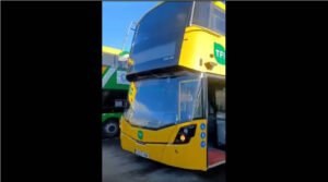 You actually couldn’t make this up. Electric buses purchased to avoid using fossil fuels are charged