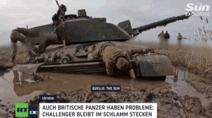 Kampftauglich Vierter Abrams-Panzer zerstört, britischer Challenger versinkt im Schlamm