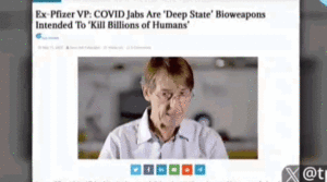 Pfizer-Insider räumt ein, dass die Pandemie ein Entvölkerungsbetrug war