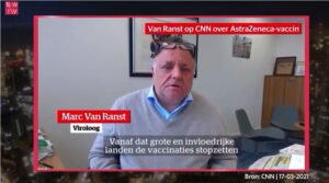 Steye en George lachen om de AstraZeneca-tweets van viroloog Marc van Ranst